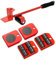 5PCS Furniture Movers Wheels Set, Heavy Duty Furniture Lifter Tools 360°Rotation Furniture Transport Roller with Crowbar 150 KG Capacity for Refrigerator Sofa Cabinet Fridge