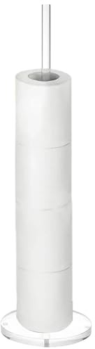 Pastel de papel higiénico acrílico - Toalla de papel acrílico transparente Ho - Ruder, papel higiénico independiente transparente - PERO PERSO, CORTE DE PAPEL - -GI contiene 5 rollos de papel, soporte
