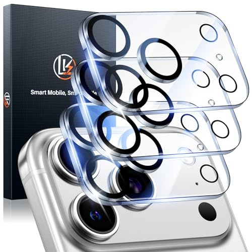 LK 3 Pièces Protection Caméra pour iPhone 17 Pro, Verre trempé Haute définition, Anti-Rayures, Ultra HD, Compatible avec iPhone 17 Pro Protection Caméra Objectif
