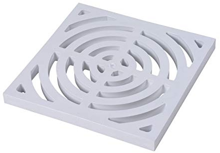Oatey 42753 Full Top Grate for Floor Sink, 9 x 9, White