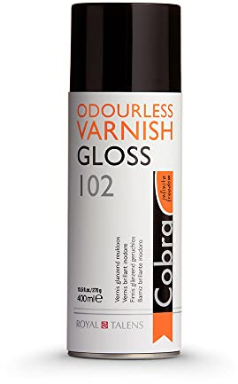Cobra Artists' Watermixable Oils Spray Varnish - Gloss - 400ml can