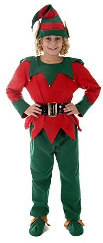 Henbrandt Children's Christmas Elf Fancy Dress Costume (Large / 10-12 Years)