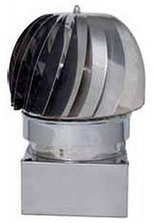 Europrofil Fumaiolo Comignolo Girevole Eolico attacco Quadrato 42x42cm ZN420X420