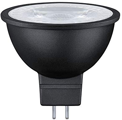 Paulmann 28757 Lampadina LED RAL9004 445lm 36° 6,5 Watt dimmerabile nero opaco lampadine a bulbo 2700 K GU5,3