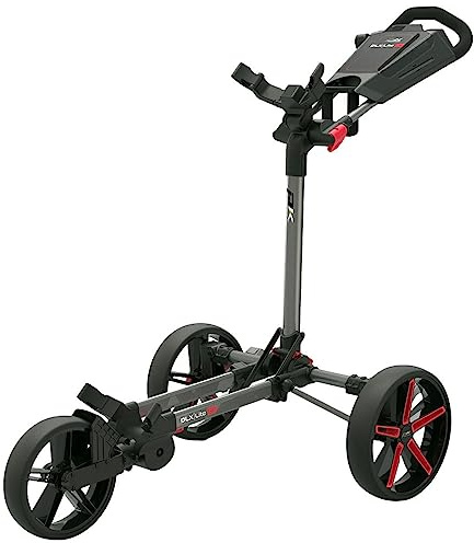 PowaKaddy Unisex DLX-Lite FF golfvagn – pistol/röd – en storlek