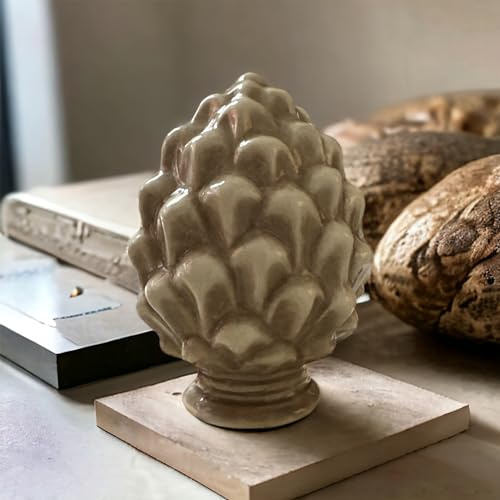 GMM Piña siciliana, de piña artística, clásica, moderna, decorativa, ornamental, de piña con diseño siciliano, objeto típico, bombonera de 10 cm de altura, diferentes colores (cerámica- antigua)