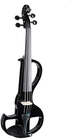 Elektrische Violine 4/4 Fame EV-1801 | Ahornkorpus, Ebenholzgriffbrett | AD-88 Tonabnehmer, 3-Band EQ, Kopfhöreranschluss | Inkl. Etui, Kabel, Kolofonium, Bogen | Hochglanz-Finish
