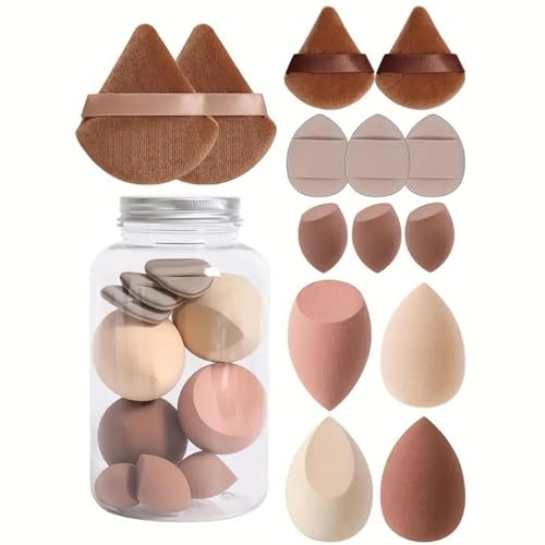 14-serien makeup svamp set, foundation blandning makeup mixer, makeup svampar mixer set, skönhetssvamp foundation blandningsmixer, flerfärgade makeupsvampar, torr och våt för flytande krämer