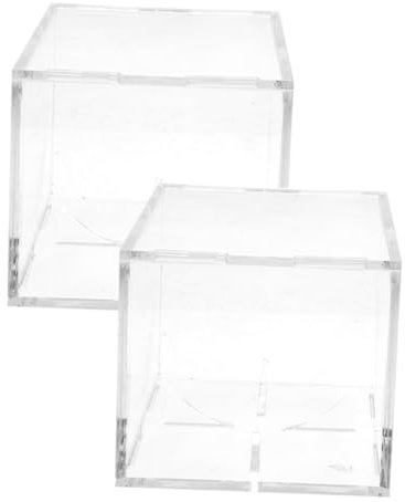MUSISALY 2stücke Transparente Baseball-Display-Box Uv-geschützte Vitrine Für Baseball-präsentation Kompakte Und Sichere Aufbewahrung Für Sammler Und