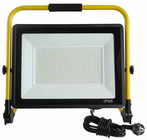 Foco de Trabajo Led de 50w, Luz Para El Lugar Trabajo 5400 Lm, Foco Proyector Led Portátil Luz Blanca Diurna de 6000k, Resistente Al Agua Ip66, Foco con Cable de 3,5 M Y Enchufe Ue Para Taller, Garaje