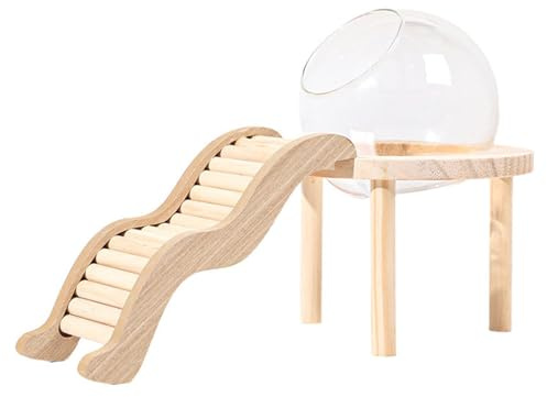 Baoblaze Hamster Sand Bath Container, Acrylic Shower and Digging Room for Mice Lemming Gerbils Hamster Toilet hamster litter box,Space Capsule L