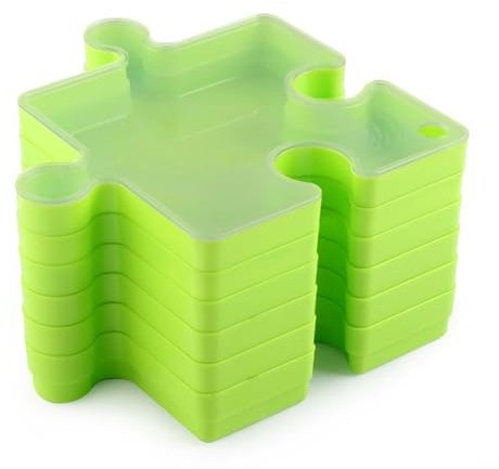 Stackable Puzzle Sorter Set – Interlocking Jigsaw Sorting Trays, Puzzle Organizer Storage Bins | Portable Sorting Containers, Piece Holders for Game Table, Station, Family Game Night