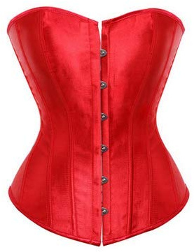Nsywmzy Corset Tops For Women Brocade Waist Training Underbust Lingerie Sexy Overbust Bustier Plus Size Corset Shapewear (Red 2, S)