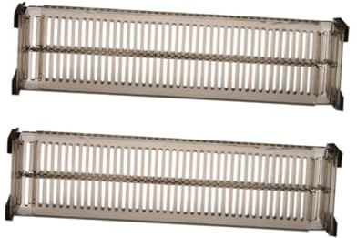 Angoily 2pcs Black Drawer Divider Panel Diy Storage Organizer for Home Closet and Office Desk, Plastic Drawer Splitter for Clothes and Stationery Management