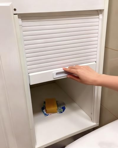 Porte Accordéon Interieur Portes de Garage Enroulables pour Meubles Cuisine, Petite Porte Pliante Placard, Kit Rideaux Accordéon pour Gain Place Dans Le Garde-manger et Grenier(14x24in/36x61cm)