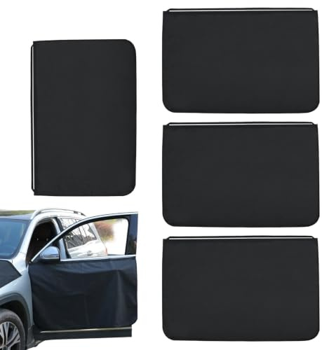 Bil Skyddande Överdrag 4-Pack Magnetiskt Vattentätt Antidimöverdrag | Skydd för För SUV-fordon Husvagnar Camping Friluftsresor Bilsemestrar Daglig Panelskärm