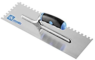 Ausonia - Frattazzo per colla 36x12 manico bimateriale Dente 7,5x7,5