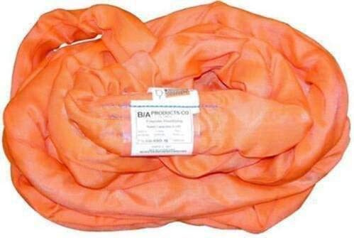 BA Products 38-RSO-8 / 38-ENR10-8 8' Orange Round Sling / Endless Loop Lifting Strap for Wrecker, Tow Truck, Crane and More!