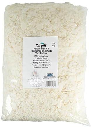Mouldmaster Naturale C1 Contenitore e fonde Fiocchi di Cera di soia, 4 kg, Bianco Sporco