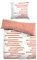 TOM TAILOR 0067658 Bettwäsche Garnitur mit Kopfkissenbezug Baumwoll Satin - PAINTER 1x 135x200 cm + 1x 80x80 cm, coralle