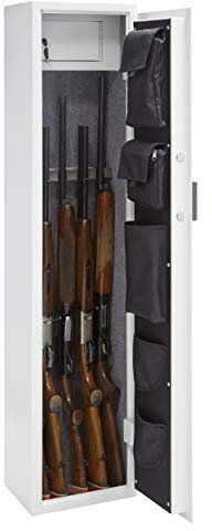 ARREGUI Golden ARM054 Armadio Portafucili a 5 Posti con Tesoretto, Tasche e Rivestimento Interno | Cassaforte Fuciliera | ITALIA e FRANCIA: valido per tutte le armi | SPAGNA: non omologato