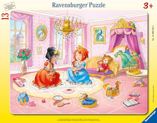 Ravensburger Kinderpuzzle - 12000855 Im Prinzessinnenschloss - 8-17 Teile Rahmenpuzzle für Kinder ab 3 Jahren