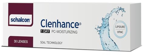 CLENHANCE, 30 Lenti A Contatto monouso Giornaliere per la correzione della miopia -7,50