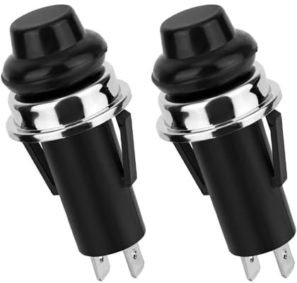 Gosknor 2 Pezzi Accenditore Griglia GS4, Nero Pulsante Accensione di Ricambio per Weber # 7642 e 7643 Adatto per Weber Spirit E/S-210 215 220 310 315 320 330 (2013 e Successivi) Altri Barbecue Gas