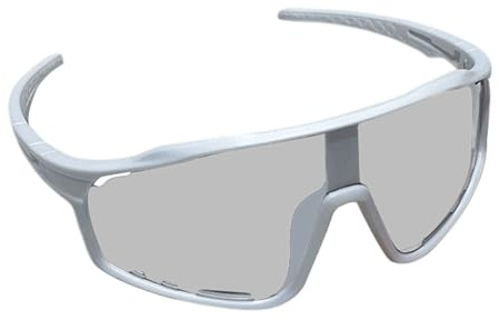 Occhiali da sole polarizzati da donna | Occhiali da con protezione UV400, resistenti alle intemperie, leggeri per esterni e design moderno per escursionismo e sci, bianco, Consulte la