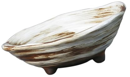 ibasenice Pot à Bonsaï Poterie Bol à Plantes Irrégulier Jardinière à Bonsaï Support De Plante Fait Main Décoration De Table Entrée pour Fleurs Et Intérieurs Et Extérieurs