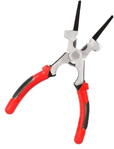 Pinze per saldatura multifunzione da 8 pollici Pinze per saldatura in acciaio al carbonio Pinze a becco lungo per taglio di fili con manico isolato Strumento manuale per la lavorazione dei metalli