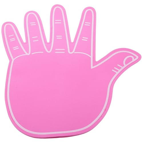 Mipcase Guantes de Espuma EVA Grandes Dedos Separados Color Rosa para Animación Deportiva Accesorios para Porristas y Eventos Manos Gigantes de Espuma para Animar Equipos y Aficionados