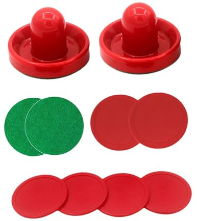 BDJXOZYH Air Hockey Pucks familjespel mini lufthockey bordsspel för hem spel bord pucker och pushers
