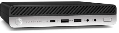 HP Elitedesk - Mini Pc Tiny Intel i7-6700 4 Core 3.4 Ghz - Ram 8Gb SSD 256Gb - Win 11 Pc Desktop Mini - LAN, Display Port Omaggio Chiavetta Wi-fi (Ricondizionato)