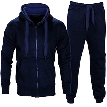 shelikes Mens Track Suit Set Camouflage Fleece Army Hooded Hood Top Joggers Bottom Tracksuit Sweatsuit Jogging Joggers Set