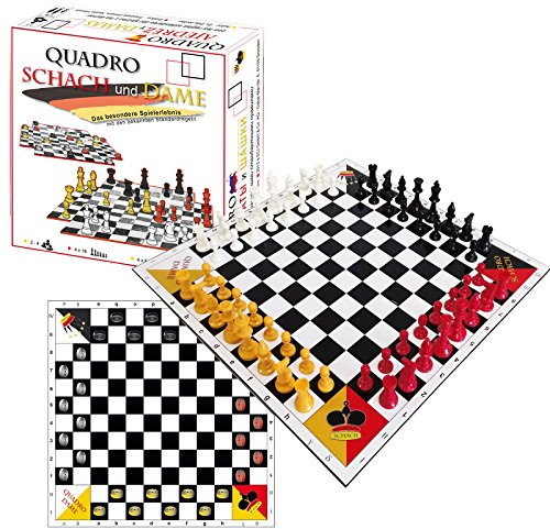 QuadroSchach + QuadroDame - Schach und Dame zu viert NEUE EDITION