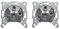 Triax EDS 322 F 3-Fach Antennen Twin Satdose (2 Stück)