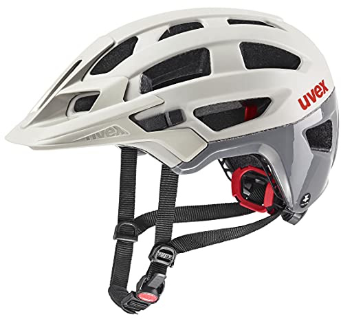 uvex Finale 2.0 Tocsen - sicherer MTB-Helm für Damen und Herren - inkl. Tocsen-Sturzsensor - individuelle Größenanpassung - Sand Dark Rhino matt - 52-57 cm