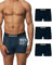 Snocks Premium Boxershorts Herren aus weichem Lenzing Modal (3er Pack) - Ultraleichte und Atmungsaktive Boxershorts - Unterwäsche Männer ohne Kratzenden Etiketten - Gr. L - Farbe Navy