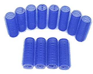 ADMIRING 12PCS Plastic Roller Hair Curler for Medium Short Hair, Heatless Roller Hair Curler for Bangs, Create Natural Curly Hairstyle, Blue