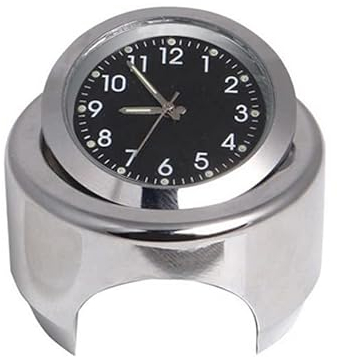 XLKJ Motorrad Lenkeruhr Universal Uhr für Motorradlenker, Wasserdicht Lenker Glow Uhr für Motorrad Fahrrad