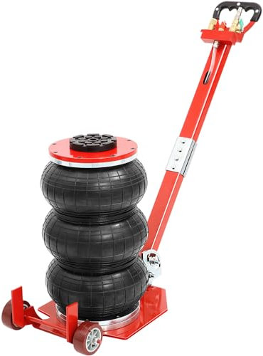 Cric Pneumatico per Auto 3T, Altezza di Sollevamento 140-450 mm Martinetto per Auto a Sacca, Martinetto per Auto ad Aria Compressa per Auto, Camion e Veicoli Fuoristrada