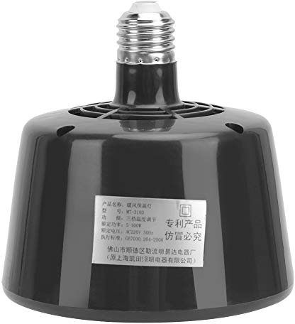 OKJHFD Reptile Heat Lamp,Multifunctional Animals Cultivation Heating Lamp Thermostat,Reliable and Safe Heat Bulb Crawler Keep Warm Tool for Reptile Tortoise Puppy Chick Bearded Dragon