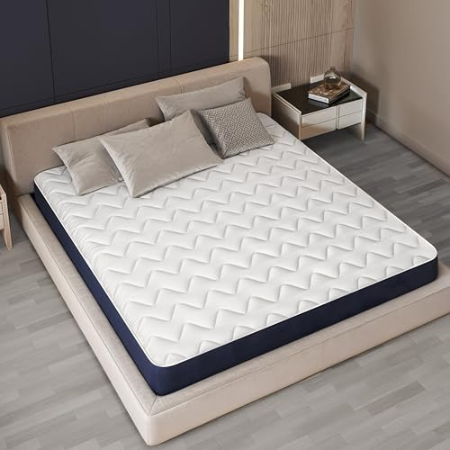 Materasso Una Piazza e Mezza 120 x 200 in Waterfoam Ipoallergenico | Altezza 10 cm | Imbottitura in Ovatta e Rivestimento in Tessuto 3D Traspirante, Antiacaro e Antifungino | Realizzato in Italia