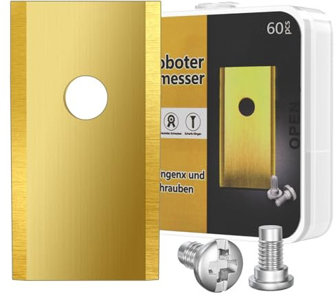 Fengzio Mähroboter Messer passend für Worx Landroid, Ersatzmesser Klingen mit Schrauben - Endurance Rasenmäher Messer Ersatzklingen aus Edelstahl mit Titancarbid Kompatibel mit Worx