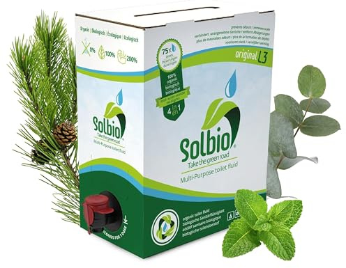 Solbio Organic Caravan & Motorhome Toilet Treatment XXL 3L - Solbio Organic
