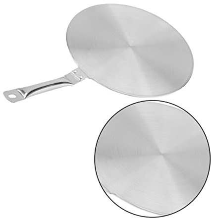 TOPPERFUN 1pc Stainless Steel Induction Converter Disk Heat Diffuser Plate for Electric Gas Cooktops Heat Conducting Tool for Pans Cookware