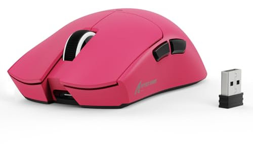 ATTACK SHARK X11 SE Wireless Gaming Mouse, PixArt PAW3311 Gaming Sensor, BT/2.4G Wireless/Wired, 22000 DPI, 65 Hours Battery, Office Mice Gamer Mice for Win11/Xbox/PS/Mac (Berry Red)