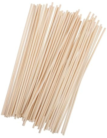 SMASOLO Varillas Aromáticas de Ratán para Aromaterapia 200 Piezas Difusores de Aceites Esenciales para Ambientes Accesorios Naturales para Hogar Oficina y Coche