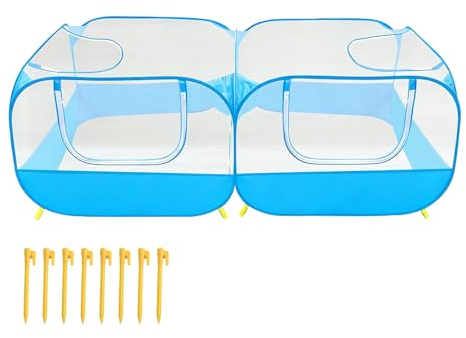 Small Animal Enclosure - Multifunctional & Reversible Protection - Guinea Pig Run for Travel, Home & Free Range of Rodents and Cats